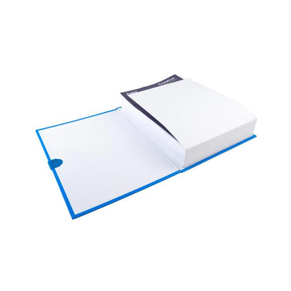 Chemise à dos - Extensible - Bleu - Sangle à scratch - Jusqu'à 13cm - Classement - Exacompta