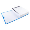 Chemise à dos - Extensible - Bleu - Sangle à scratch - Jusqu'à 13cm - Classement - Exacompta