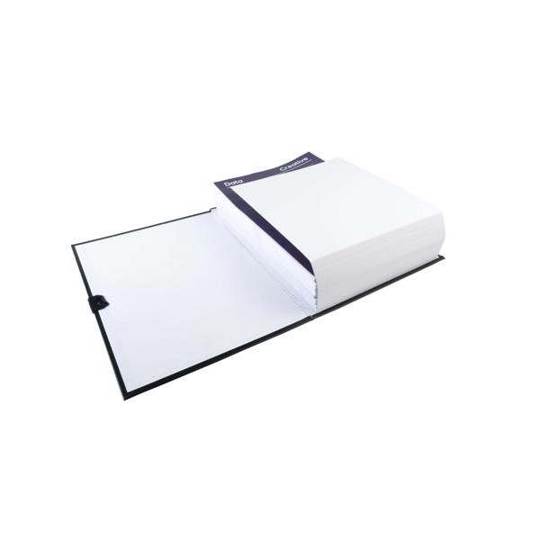 Chemise à dos - Extensible - Noir - Sangle à scratch - Jusqu'à 13cm - Classement - Exacompta