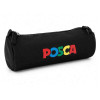 Trousse - Ronde - Noir - POSCA - Fermeture zippé - Scolaire - Beaux-arts