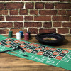 Jeu de la roulette - Casino - Jetons + roulette + râteau + tapis de jeu - Mister Gadget
