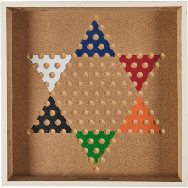 Coffret de jeux de société - Bois - Echecs - Dame - Petits chevaux - Jeu de l'Oie