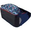 Cartable - Primaire - Bleu marine - 2 compartiments - 38x16x34cm - Dinosaures