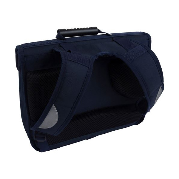 Cartable - Primaire - Bleu marine/Rose - 2 compartiments - 38x16x34cm - Cheval