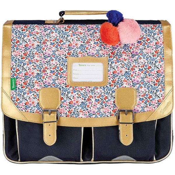 photo-Cartable - Tann's - Motif fleuris - Primaire CE2, CM1 et CM2 - 41x33x17cm - Antonia