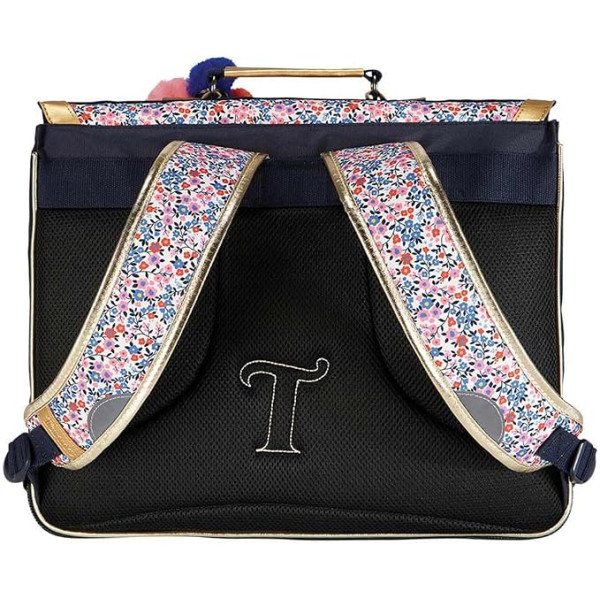 Cartable - Tann's - Motif fleuris - Primaire CE2, CM1 et CM2 - 41x33x17cm - Antonia