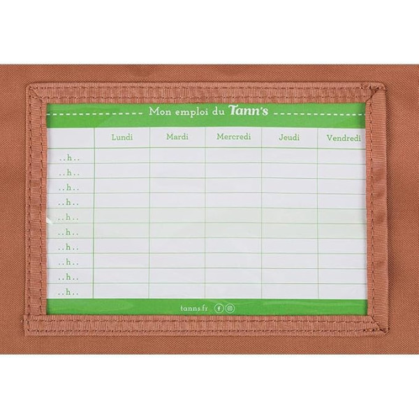 Cartable - Tann's - Motif fleuris - Primaire CE2, CM1 et CM2 - 41x33x17cm - Antonia
