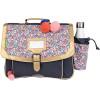 photo--Cartable - Tann's - Motif fleuris - Primaire CP,CE1,CE2 - 38x29x15cm - Antonia
