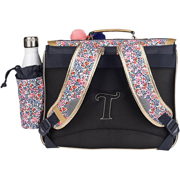 Cartable - Tann's - Motif fleuris - Primaire CP,CE1,CE2 - 38x29x15cm - Antonia