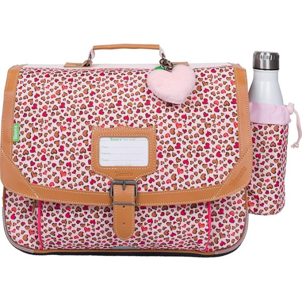 photo-Cartable - Tann's - Motif cœurs - Primaire CP,CE1 et CE2 - 38x29x15cm - Lilou