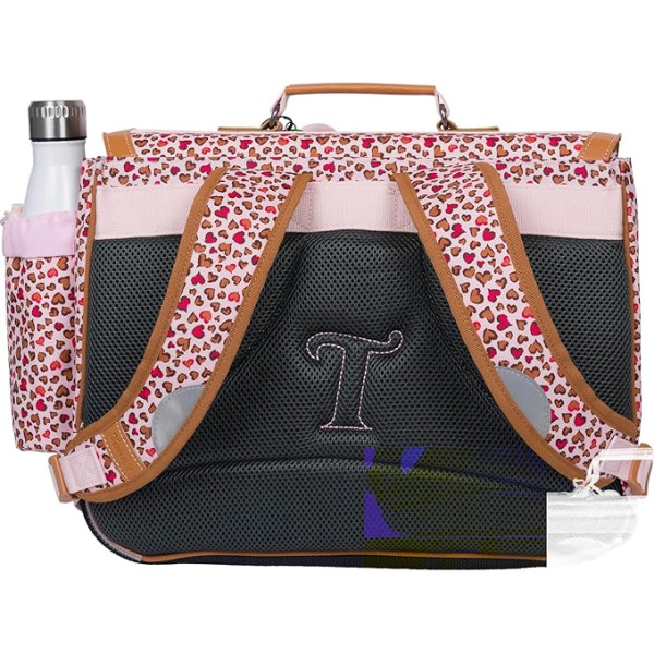 Cartable - Tann's - Motif cœurs - Primaire CP,CE1 et CE2 - 38x29x15cm - Lilou