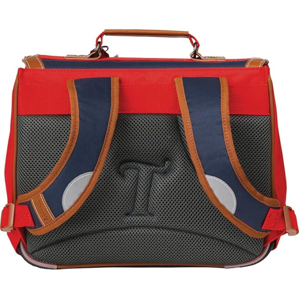 Cartable - Tann's - Bleu marine et rouge - Maternelle - 32x27x12cm - Arthur