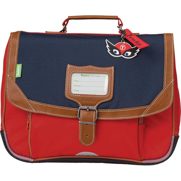 photo-Cartable - Tann's - Bleu marine et rouge - Primaire CP - 35x27x14,5cm - Arthur