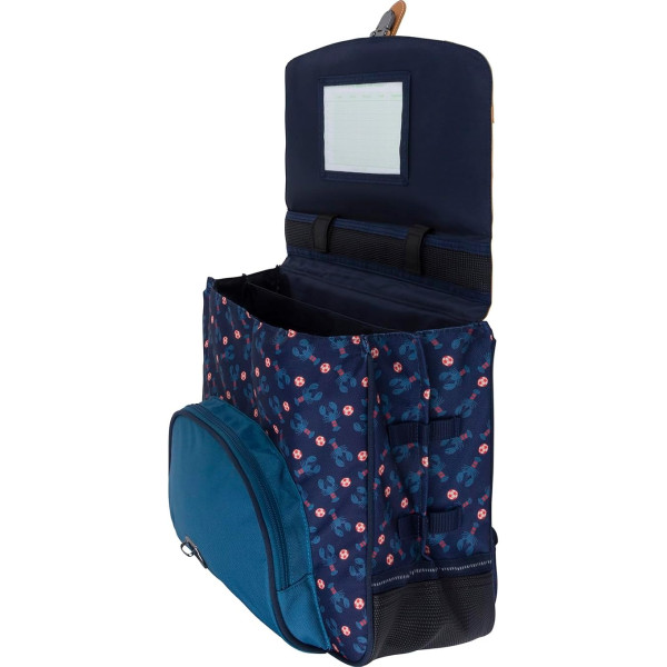 Cartable - Tann's - Bleu marine - Primaire CP,CE1 et CE2 - 38x29x15cm - Titouan x Armor Lux