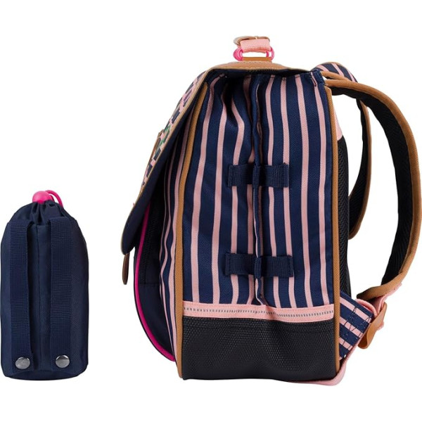 Cartable - Tann's - Bleu marine et rose - Primaire CP,CE1 et CE2 - 38x29x15cm - Océane x Armor Lux