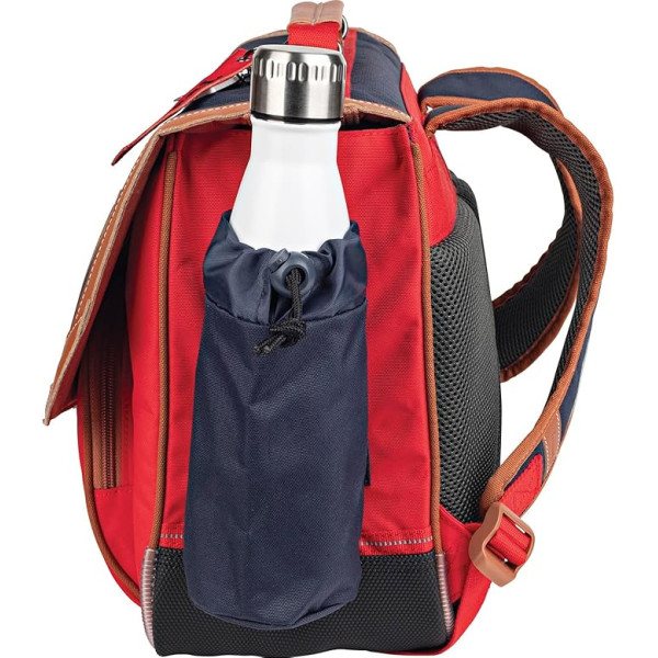 Cartable - Tann's - Bleu marine et rouge - Primaire CP, CE1 et CE2 - 38x29x15cm - Arthur