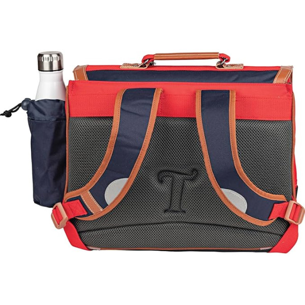 Cartable - Tann's - Bleu marine et rouge - Primaire CP, CE1 et CE2 - 38x29x15cm - Arthur