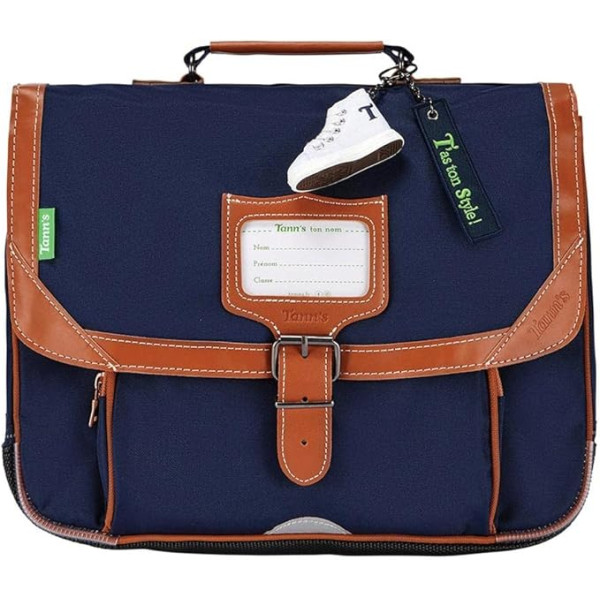 photo-Cartable - Tann's - Bleu marine - Primaire CP - 35x27x14,5cm - Camille