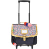 photo-Cartable à roulettes - Tann's - Motif fleuris - Primaire CP, CE1 et CE2 - 38x29x15cm - Antonia