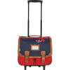 photo-Cartable à roulettes - Tann's - Bleu marine et rouge - Primaire CE2, CM1 et CM2 - 41x33x17cm - Arthur