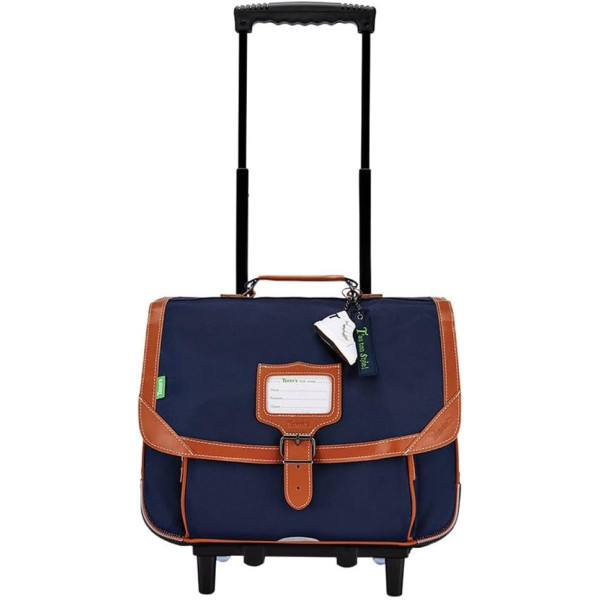 photo-Cartable à roulettes - Tann's - Bleu marine - Primaire CP, CE1 et CE2 - 38x29x15cm - Camille