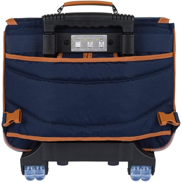 Cartable à roulettes - Tann's - Bleu marine - Primaire CP, CE1 et CE2 - 38x29x15cm - Camille