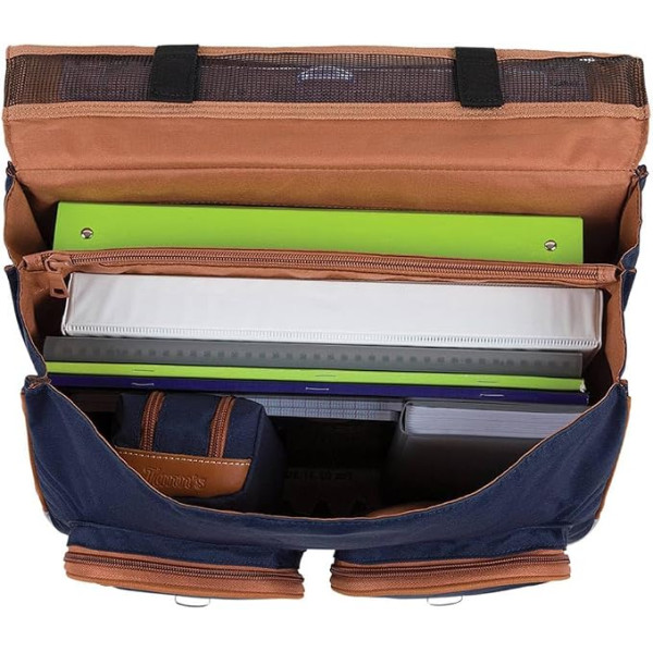 Cartable à roulettes - Tann's - Bleu marine - Primaire CP, CE1 et CE2 - 38x29x15cm - Camille