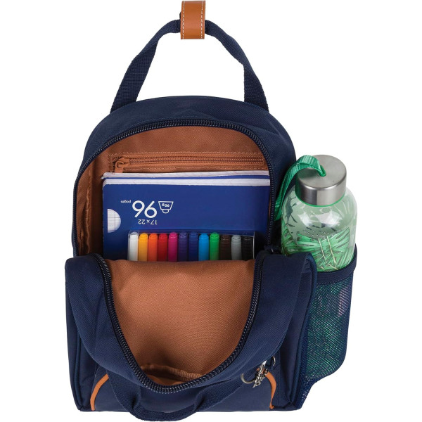 Sac à dos - Tann's - Bleu marine - Crèche - Maternelle - 21,5x29x9cm - Camille