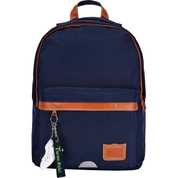 photo-Sac à dos - Tann's - Bleu marine - Primaire - Collège - 2 compartiments - 31x41x17cm - Camille