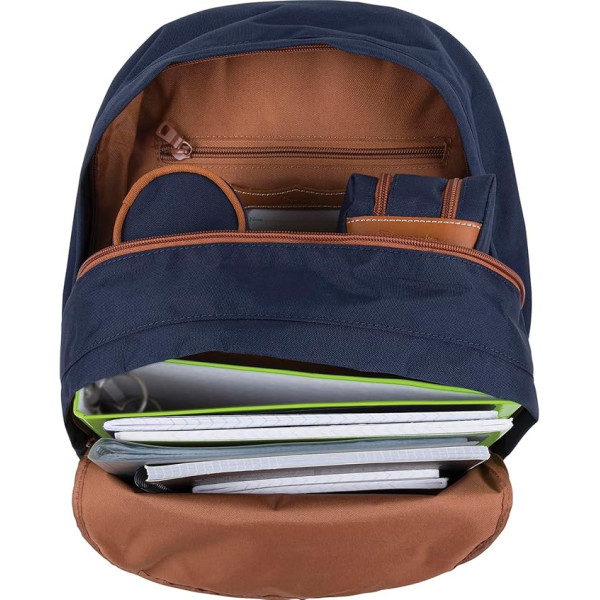 Sac à dos - Tann's - Bleu marine - Primaire - Collège - 2 compartiments - 31x41x17cm - Camille