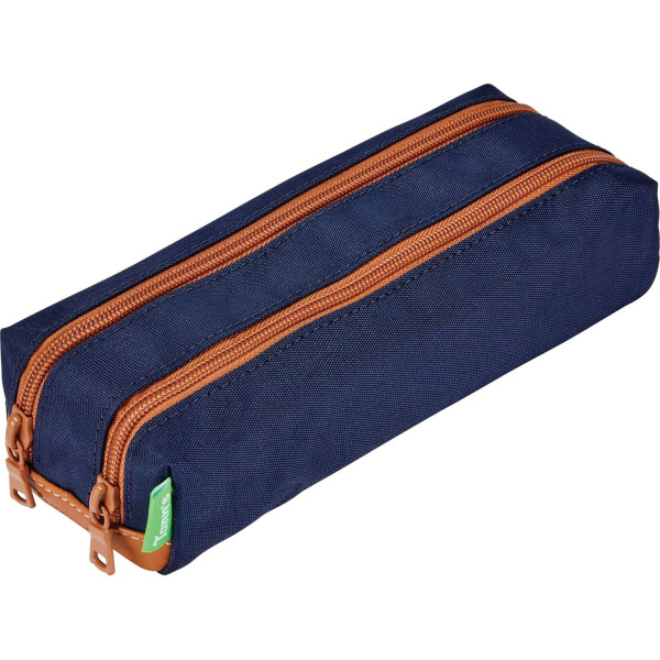 photo-Trousse - Tann's - Bleu marine - 2 compartiments - Primaire - Collège - Camille