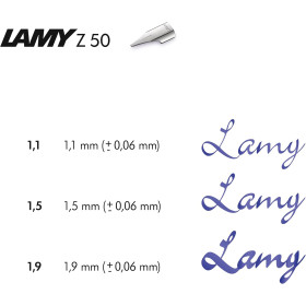 Plume de rechange pour porte-plume ou stylo plume - Métal - Z50 blank A - Lamy