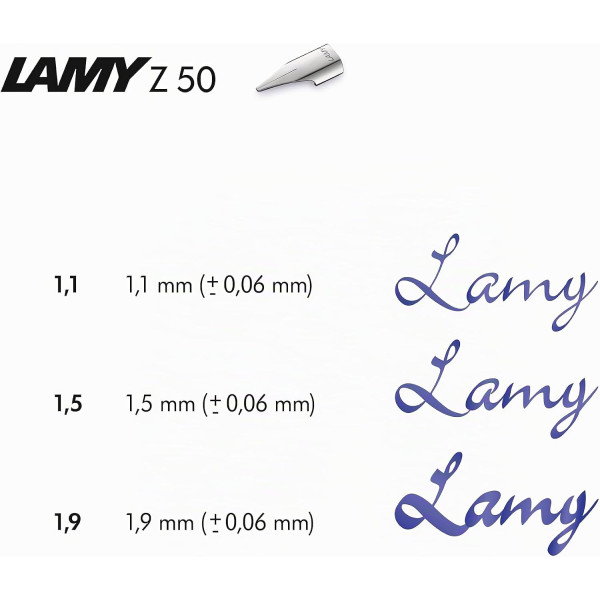 Plume de rechange pour porte-plume ou stylo plume - Métal - Z50 Joy 1.1 - Lamy