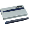 photo-Cartouche d'encre - Bleu/Noir - Grande taille - Compatible stylos LAMY - 5 cartouches