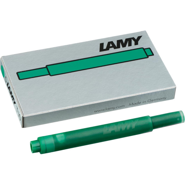 photo-Cartouche d'encre - Vert - Grande taille - Compatible stylos LAMY - 5 cartouches