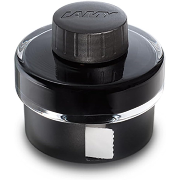 photo-Flacon d'encre - Noir - Avec rouleau de papier buvard - Calligraphie - Lamy - 50ml