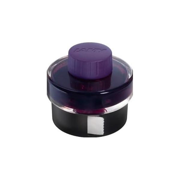 photo-Flacon d'encre - Violet foncé - Avec rouleau de papier buvard - Calligraphie - Lamy - 50ml