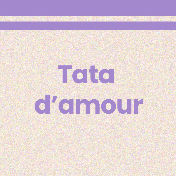 Chaussettes - Femme - Beige avec paillettes avec bandes mauves - Tata d'amour - Taille 36/42