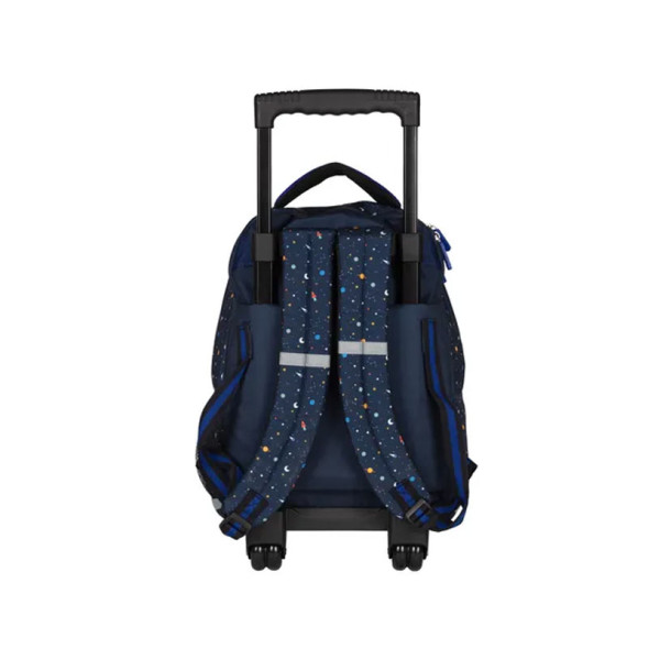 Sac à dos à roulettes - Primaire CE2, CM1 et CM2 - Système solaire - 42x33x18cm