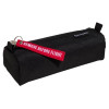 Trousse - Ronde - Noir - Avec porte-clés - Fermeture zippée - 22,5x8x6cm