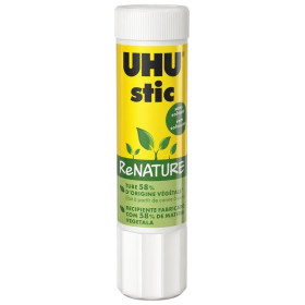 photo-Bâton de colle - UHU - Blanche - Sans solvant - Plastique écologique - Tube 8,2g
