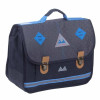 photo-Cartable - Primaire - Noir/Bleu - 2 compartiments - 38x32x15cm - Poids Plume Confettis