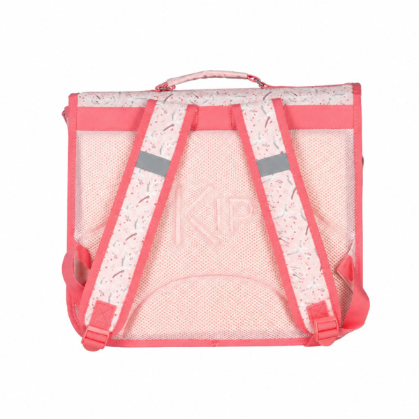 Cartable - Primaire - Rose - 2 compartiments - 38x32x15cm - KIP POETIC