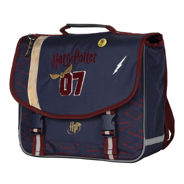 photo-Cartable - Primaire - Harry Potter QUIDDITCH - 2 compartiments - 38x32x15cm - Poids Plume Confettis