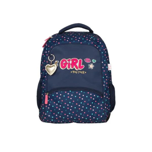 photo-Sac à dos - 2 compartiments - Bleu marine - Primaire - Collège - 42x33x18cm