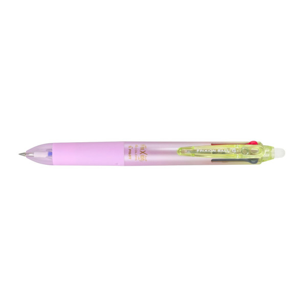 photo-Stylo 4 couleurs - Frixion Ball - Encre gel effaçable - Pointe fine - Corps dégradé violet