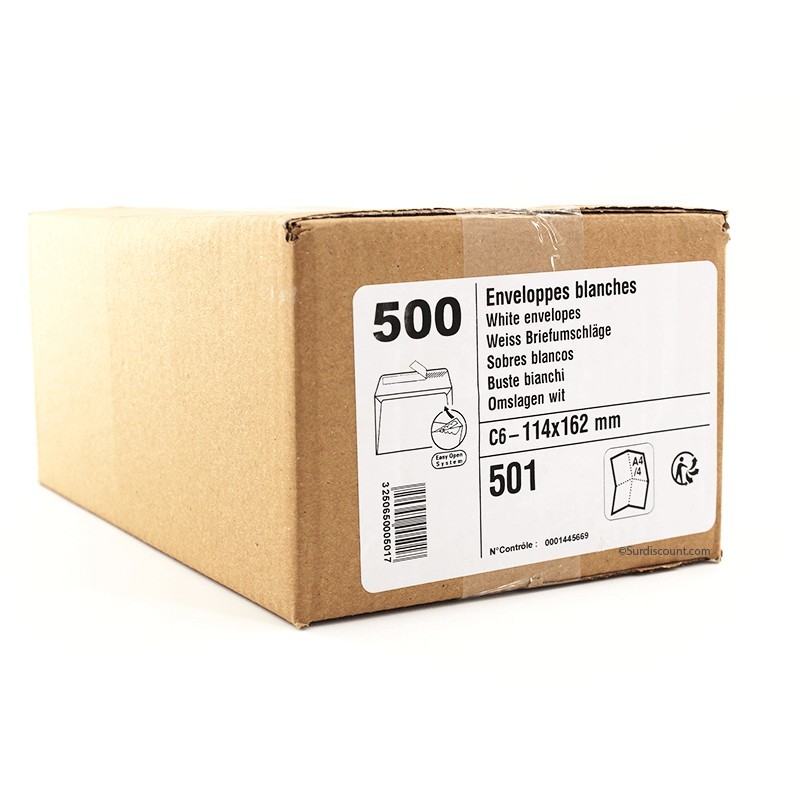 photo-Enveloppes - Kraft - C6 - 114x162mm - Autocollante - Carton de 500 - GPV