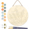 Peinture par numéro - Modèle lavande - 30cm diamètre - Support bois + pinceaux + peinture - Débutant - Figured'Art