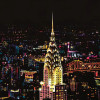 photo-Peinture à gratter - New York de nuit - 29,7x42cm - Activité familiale - Stylet inclus - Figure d'Art
