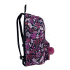 Sac à dos - Primaire - Collège - Noir/Rose - 1 compartiment - 32x24x43cm - Lollipops